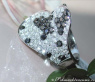 Ausgefallener schwarz weiß Diamanten Ring #3