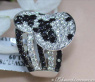 Ausgefallener schwarz weiß Diamanten Ring #4