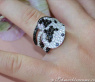 Ausgefallener schwarz weiß Diamanten Ring #6