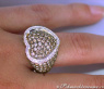Wunderschöner Herz Ring mit naturbraunen Diamanten #4