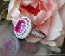 Edler Pink Saphir Ring mit Brillanten #2