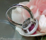 Edler Pink Saphir Ring mit Brillanten #4