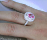 Edler Pink Saphir Ring mit Brillanten #5