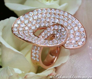 Extravagant Diamond Ring in Rose Gold 18k Extravagant Diamond Ring in Rose Gold 18k