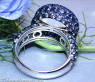 Spektakulärer Blautopas Ring mit Saphiren #7