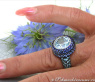 Spektakulärer Blautopas Ring mit Saphiren #6