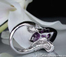 Stattlicher Amethyst Ring mit Brillanten #4