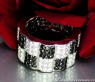 Puristischer Memory Ring mit schwarzen Diamanten & weißen Brillanten #6