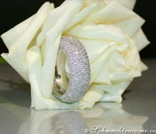 Schwerer Diamanten Memory Ring (3,63 ct.)
