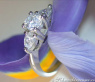 Femininer Brillant Solitär Ring mit Tropfen Diamanten #6