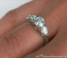 Femininer Brillant Solitär Ring mit Tropfen Diamanten #4