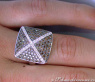 Sportlicher Ring mit naturbraunen Brillanten #5