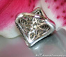 Massiver schwarze Diamanten Ring im Rauten Design #4