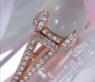 Prächtiger Mondstein Ring mit Brillanten #4