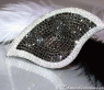 Opulenter schwarze Diamanten Ring im Blatt Design #2