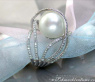 Erstklassiger Südseeperle Ring mit Brillanten (13 - 14 mm) #2