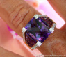 Extravaganter Amethyst Ring mit Brillanten #5