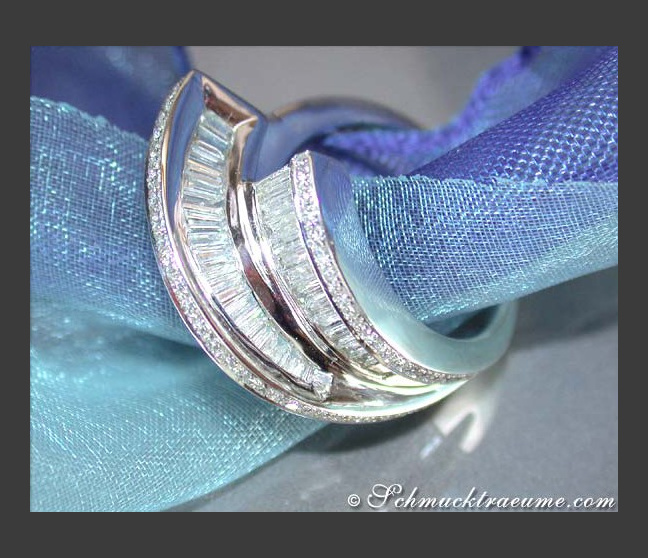 Extravaganter Diamanten Ring in Weißgold 750 #1 Extravaganter Diamanten Ring in Weißgold 750 #1