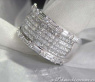 Luxuriöser Brillanten Bandring mit Princess Diamanten (3,04 ct.) #1