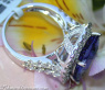 Erstklassiger AAA Tansanit Ring mit Brillanten #6