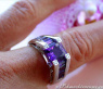 Extravaganter Amethyst Ring mit Diamanten #4