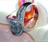 Extravaganter Aquamarin Ring mit Brillanten #2