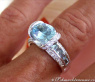 Extravaganter Aquamarin Ring mit Brillanten #4