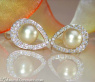 Wundervolle goldene Südseeperlen Ohrstecker im Mikimoto Design #3
