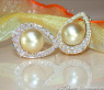 Wundervolle goldene Südseeperlen Ohrstecker im Mikimoto Design #4