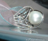 Erstklassiger Südseeperle Ring mit Brillanten (13 - 14 mm) #4
