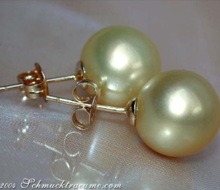 Timeless Golden Southsea Pearl Studs Timeless Golden Southsea Pearl Studs