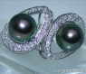 Tahitiperlen Ohrstecker im Mikimoto Design #2