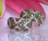 Herrliche Halb Creolen mit braunen Diamanten #1