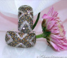 Herrliche Halb Creolen mit braunen Diamanten #3