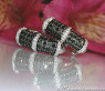 Aparte schwarze Diamanten Ohrstecker #3