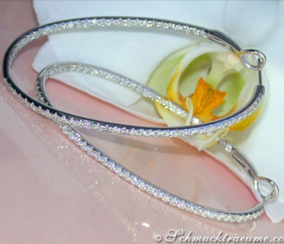 Oval Diamond Hoops Oval Diamond Hoops