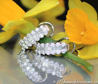 Bildschöne Diamant Ohrringe in Weißgold 750 Bildschöne Diamant Ohrringe in Weißgold 750