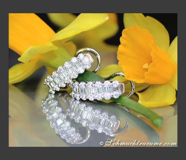 Bildschöne Diamant Ohrringe in Weißgold 750 #1 Bildschöne Diamant Ohrringe in Weißgold 750 #1