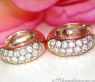 Feine Brillanten Creolen in Roségold 585 #3