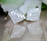 Feinste Diamanten Ohrstecker (Invisible Setting) #1