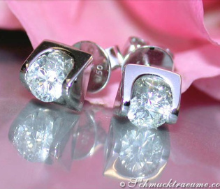 Elegante Brillant Solitär Ohrstecker (0,70 ct.) Elegante Brillant Solitär Ohrstecker (0,70 ct.)