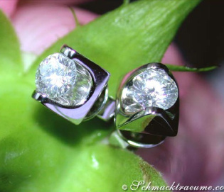 Elegante Brillant Solitär Ohrstecker (0,70 ct.) Elegante Brillant Solitär Ohrstecker (0,70 ct.)
