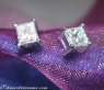 Edle Princess Diamant Solitär Ohrstecker (0,40 ct.) #2