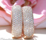 Stattliche Brillanten Pavé Creolen in Roségold #4