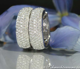Opulente Brillanten Pavé Creolen Opulente Brillanten Pavé Creolen
