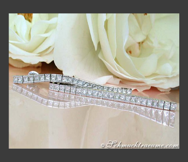 Extra lange Princess Diamanten Ohrringe #1 Extra lange Princess Diamanten Ohrringe #1
