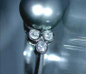 Zeitloser Tahitiperle Ring mit Diamanten in Weißgold #3