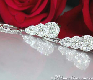 Masterfully Crafted Diamond Earrings (Illusion Design) Masterfully Crafted Diamond Earrings (Illusion Design)