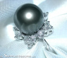 Tahitiperle Brillanten Ring im Stern-Design #3