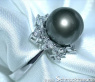 Tahitiperle Brillanten Ring im Stern-Design #4